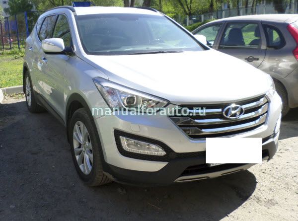 Установка сигнализации Hyundai Santa Fe, точки подключения модель с 2013 года