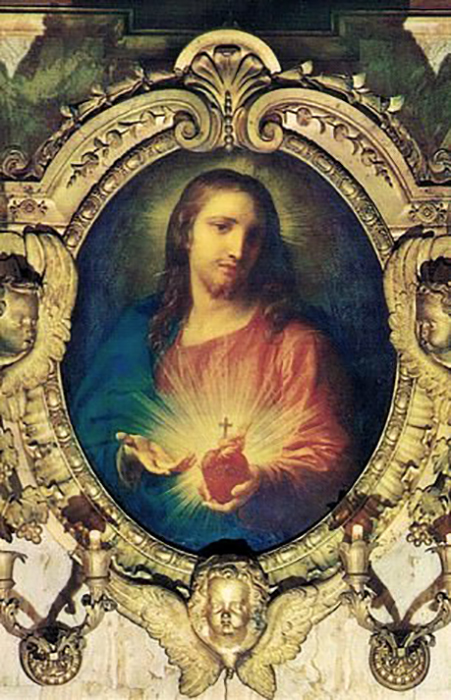 Изображение Святого Сердца Иисуса, работы Помпео Батони, 1760 год. 